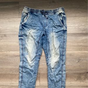 Blue notes jogger slim denim jeans size Large.
